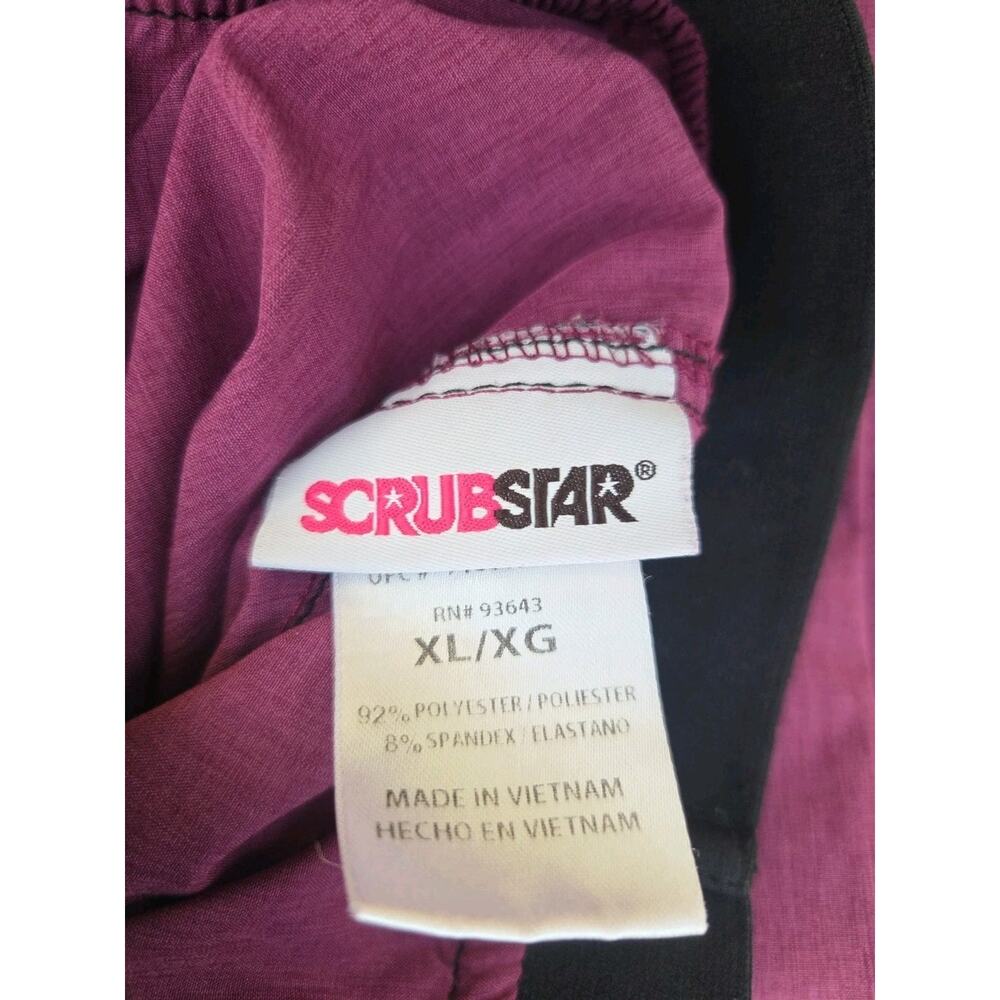 ScrubStar Purple Scrub Pants XL Women’s Medical Nurse Work Stretch - Picture 7 of 7